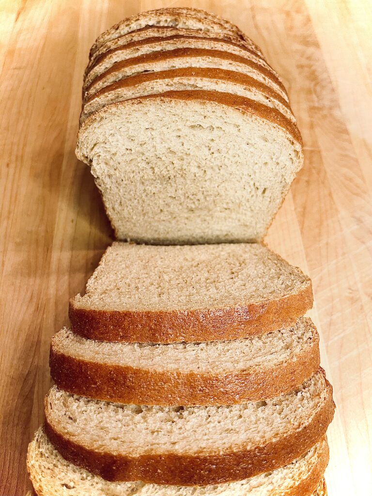 Soft Sandwich Bread Made with Fresh Milled Flour