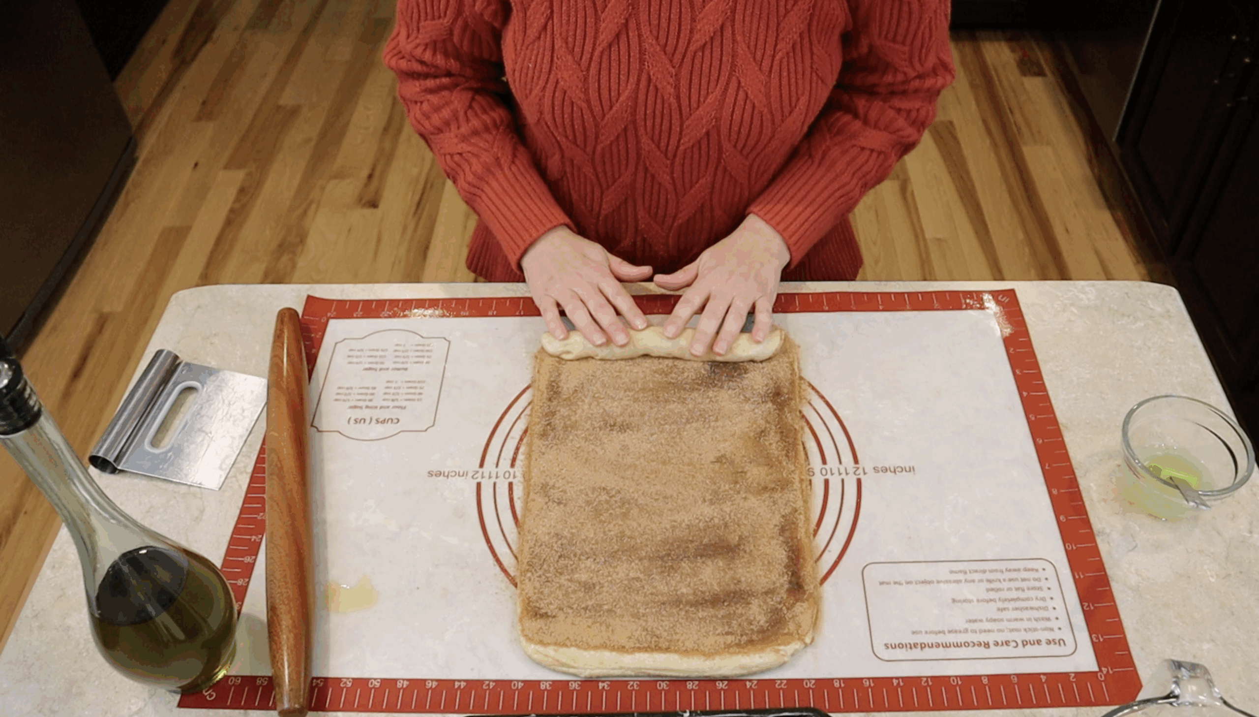 Cinnamon swirl bread made with fresh milled flour