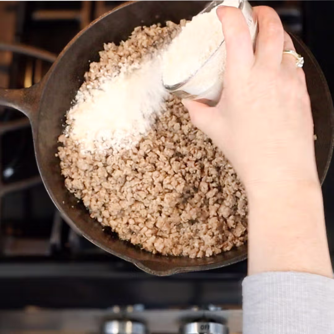 Sausage Gravy Made with Fresh Milled Flour